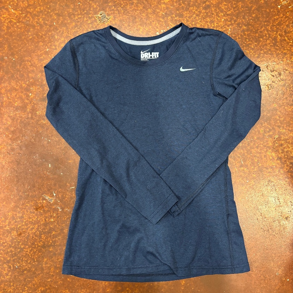 Dark Blue Nike Long Sleeve - Size: Small, Color: Dark Blue